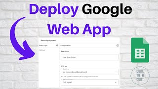 Deploy Google Web App [upl. by Marne]