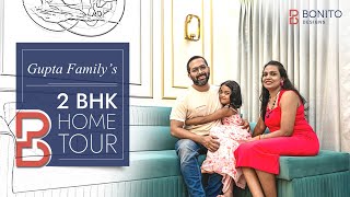 Modern 2BHK Home Tour  Stylish Interiors in Mumbai  Bonito Designs [upl. by Nyladnar]