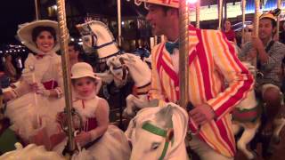 Riding the Carousel with Mary Poppins in Disney [upl. by Atselec674]