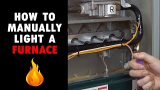 Gas Furnace Wont Ignite  How to Manually Light Burners [upl. by Janelle815]