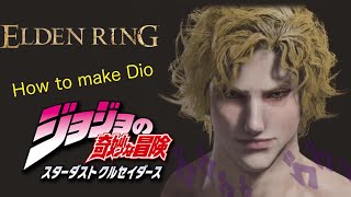 Elden Ring Character Creation  How to create Dio Brando [upl. by Asirrom]