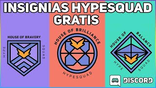 CÓMO OBTENER GRATIS LAS INSIGNIAS DE HYPESQUAD 🟣 🔴 🟢 [upl. by Eednas]