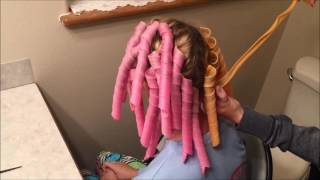 Spiral Hair Curlers Tutorial  Tangled Trends [upl. by Roybn533]