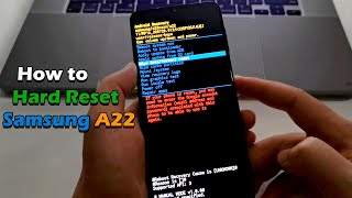 How to Hard Reset Samsung Galaxy A22 [upl. by Soirtemed]