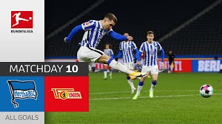 Hertha wins Derby  Hertha BSC  Union Berlin  31  All Goals  Matchday 10 – Bundesliga 2021 [upl. by Aihsenek]