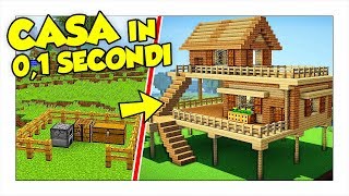 COME COSTRUIRE UNA CASA IN 01 SECONDI AUTOMATICAMENTE  Minecraft ITA [upl. by Nosreve]