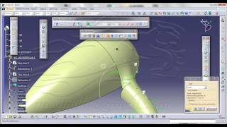 tutorial freestyle catia v5 [upl. by Alleinad792]