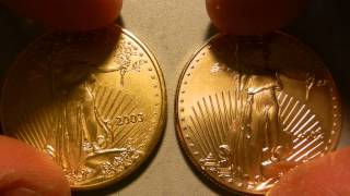 1 oz Gold Eagle FAKE vs REAL [upl. by Adil330]