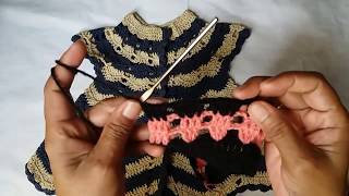 Crochet frock design for 6 month to 12 year girls [upl. by Anavas]