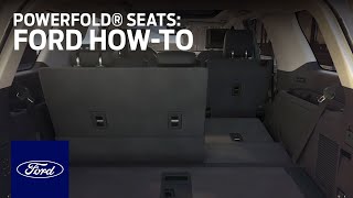 PowerFold® Seats  Ford HowTo  Ford [upl. by Rustie364]