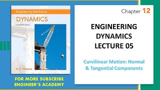 Lecture 5  Curvilinear Motion Normal and Tangential Components  Dynamics  Engineers Academy [upl. by Ajssatan]