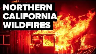 Northern California Wildfires Friday evening update [upl. by Orvil]