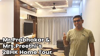 2 BHK Home Tour  2 BHK Flat Interior Design  House Tour at Thoraipakkam Chennai [upl. by Lareena25]