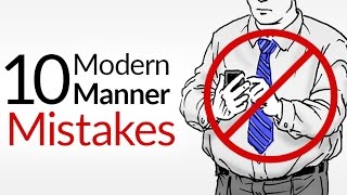 10 Modern Manner Mistakes  Bad Etiquette That KILLS First Impressions [upl. by Ietta]