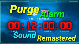 Purge Alarm sound Remastered  1 Hour [upl. by Reed]