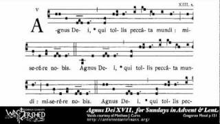 Agnus Dei XVII from Mass XVII Gregorian Chant [upl. by Hanas]