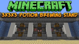 Minecraft 3x3x3 Potion Brewing Stand Tutorial [upl. by Eimilb490]