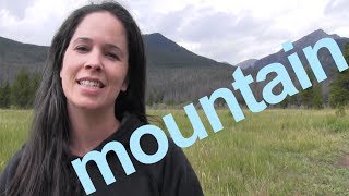 How to Say MOUNTAIN and SENTENCE  American English [upl. by Tobi215]