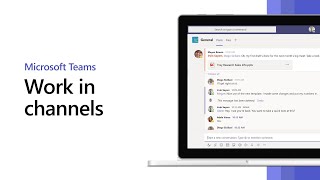 How to work in channels in Microsoft Teams [upl. by Irahk]