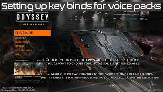 Key bindings 2021  Setup keys for ALL voice packs in 5 minutes  Elite Dangerous Odyssey ONLY [upl. by Amelia]