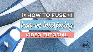 How to fuse ironon interfacing to fabric [upl. by Rentsch]