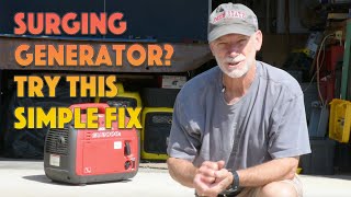 Simple Fix for a Surging Honda Generator [upl. by Nnairahs]