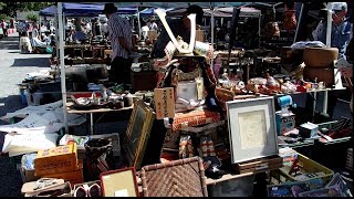 Toji Temple Fleamarket Antique MarketKyoto in Japan [upl. by Enyad]