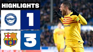 DEPORTIVO ALAVÉS 1  3 FC BARCELONA  RESUMEN LALIGA EA SPORTS [upl. by Trah393]