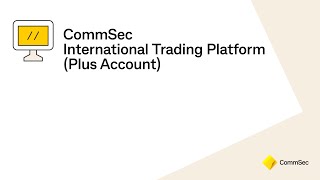 CommSec International Trading Platform Shares Plus Account [upl. by Naitsabes]