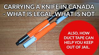 Laws Relating To Carrying Knives In Canada [upl. by Thain]