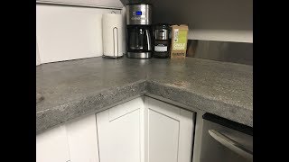 How To Build A Concrete Countertop Part 3  Wet Sanding amp Polishing [upl. by Lauren]