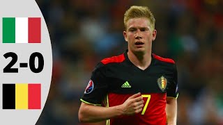 Belgium vs Italy 02  Goals And Highlights  EURO 2016 [upl. by Emsmus291]