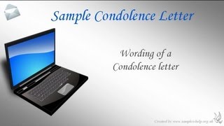 How to write a condolence letter [upl. by Ellednahc]