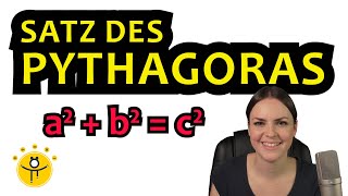 Satz des PYTHAGORAS einfach erklärt – rechtwinkliges Dreieck berechnen [upl. by Elahcar194]