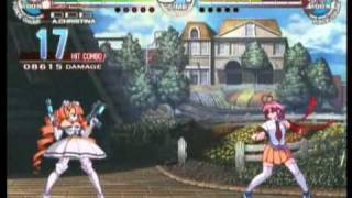 Arcana Heart 3  All Character Combo Exhibition [upl. by Wilber402]