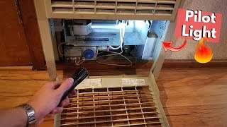 How To Light your Furnace Pilot Light Lighting Gas Heater Pilot Light Jonny DIY [upl. by Iohk]