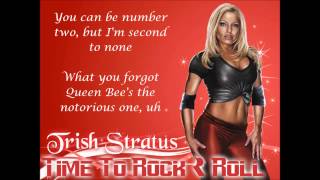 Trish Stratus WWE Theme  Time To Rock amp Roll lyrics [upl. by Olivie197]