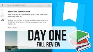 Day One Journal App Review  all features pricing and opinions [upl. by Nessah]