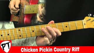 Chicken Pickin Riffin Country Guitar Lesson in the style of Brad Paisley [upl. by Yerocal343]