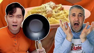 Italian Chef Reacts to UNCLE ROGER Spaghetti Alla Carbonara [upl. by Chase538]