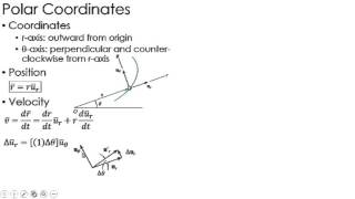 Dynamics Lecture Kinematics using Polar Coordinates [upl. by Avalsorim]