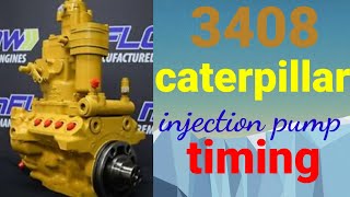 CAT 3408 injection pump timing [upl. by Wiskind641]