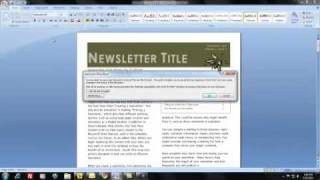 How do I create and distribute a newsletter using MS Word [upl. by Ynnus142]