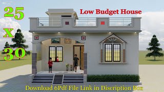 25x30 House Design II Low Budget House Design For Village And city II 2Bhk House Plan [upl. by Peggie]