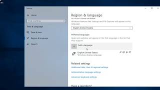 How To Change Keyboard Language In Windows 10 [upl. by Adnicaj]