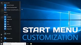 Windows 10  How to Customize Start Menu  Easy Tutorial Review [upl. by Nomihs966]