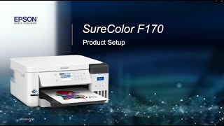 Epson SureColor F170 DyeSublimation Printer  Setup [upl. by Sachiko917]