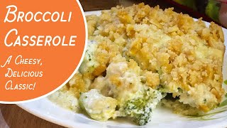 Easy Broccoli Casserole with Ritz Cracker topping  An easy casserole recipe for dinner or anytime [upl. by Radnaxela440]