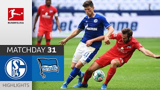 FC Schalke 04  Hertha Berlin  12  Highlights  Matchday 31 – Bundesliga 202021 [upl. by Naima]