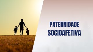 Paternidade socioafetiva [upl. by Eillib344]